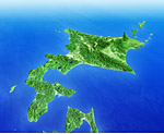 北海道の衛星写真