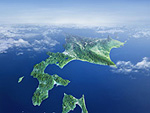 北海道全景　鳥瞰図