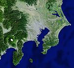 関東の衛星画像