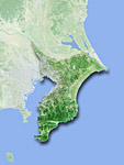 千葉県の衛星写真