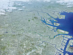 東京都の衛星画像