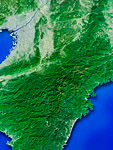 奈良県の衛星写真