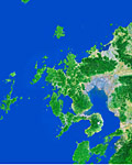 長崎県の衛星写真