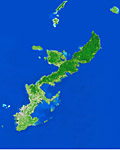 沖縄県の衛星写真