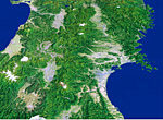 東北　衛星写真