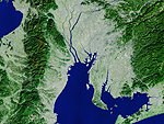 中部・東海　衛星写真