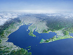 愛知県の衛星写真