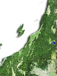 新潟県の衛星写真