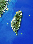 台湾　衛星写真