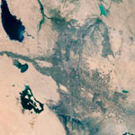 バグダッド　　衛星写真