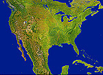 メキシコ　アメリカ　衛星写真
