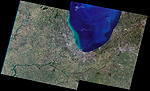 シカゴ　衛星写真