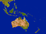 オーストラリア　衛星写真