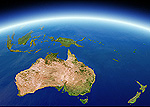 オーストラリア　衛星写真