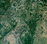フランクフルト　衛星写真