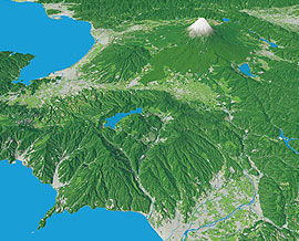 GISMAP 3D 鳥瞰図 箱根　地図